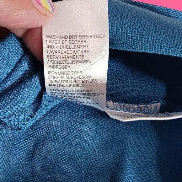 Paul Smith Jeans Mens Polo Shirt With Contrast Collar Blue/blk Size Large - Picture 12 of 12